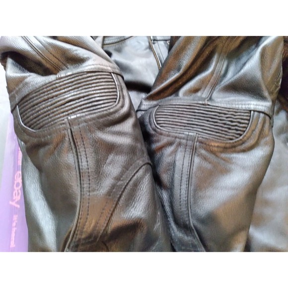 M-BOSS Black Premium Leather Conceal Carry Armored Motorcycle Jacket Lined XL - Picture 11 of 16